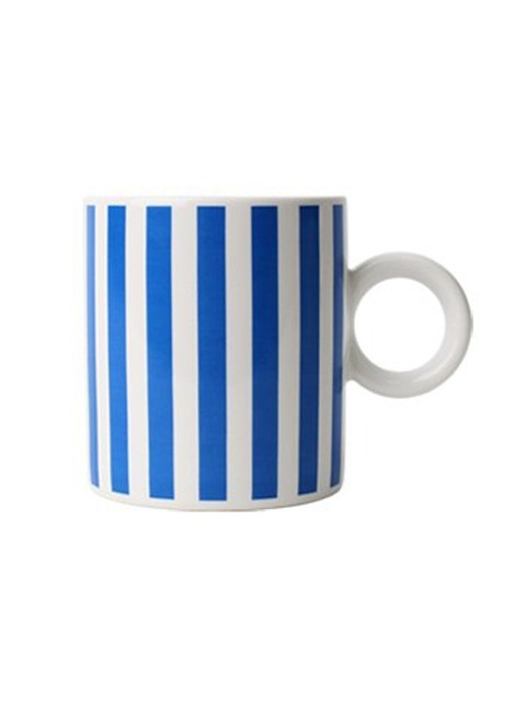 stripe mug - blue