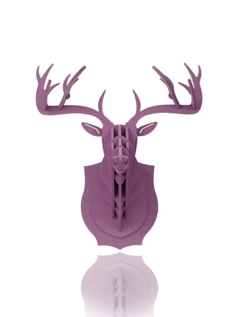 사슴머리장식 바이올렛컬러 헌팅트로피 (M size) Violet color hunting trophy
