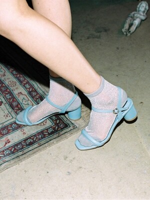 Ann cushion strap Sandle- Sky blue