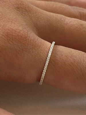 silver925 thin cubic ring