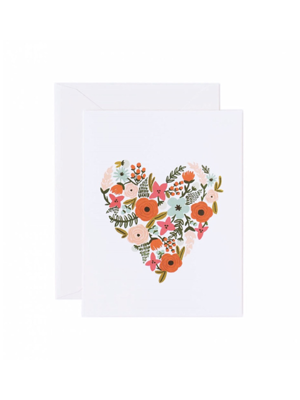 라이플페이퍼 Floral Heart Card 사랑 카드
