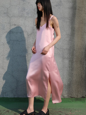 23Signature Long Slip Dress_Pink