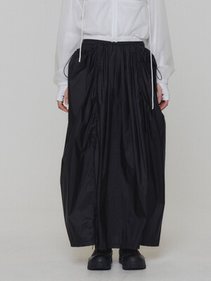 LAYERED SHIRRING SKIRT (3 COLORS)