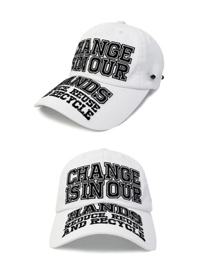 CHANGE CAMPAIGN CAP ver.2_WHITE