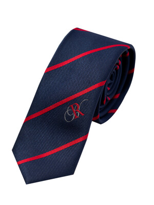 RH LOGO STRIPE TIE [NAVY]