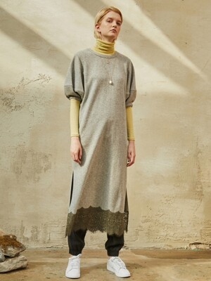 wool diverse volume dress_gray