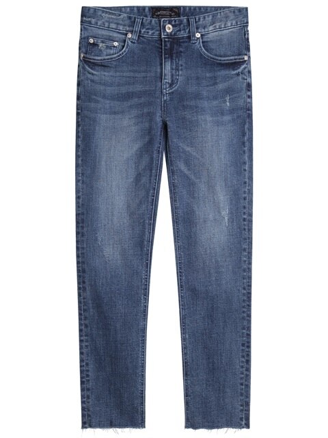 M#1071 foraker washed crop jeans