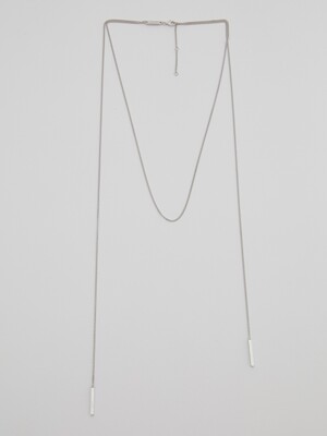 Chain Drop Necklace_Silver