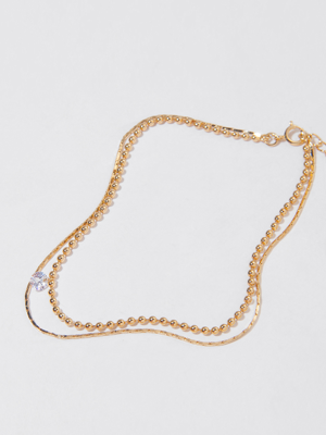 DOTE CHAIN LAYERED BRACELET