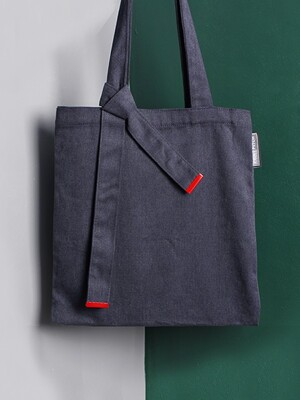 knot canvas bag navy