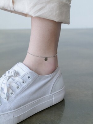 Mini Medal drop Ball Chain Anklet