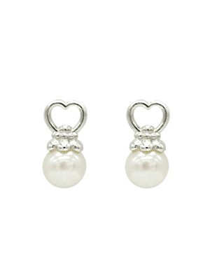 Hoilday Heart Pearl Earring