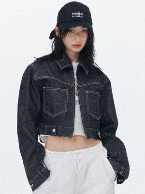 Celina 2-way Denim Jacket [Dark Indigo]