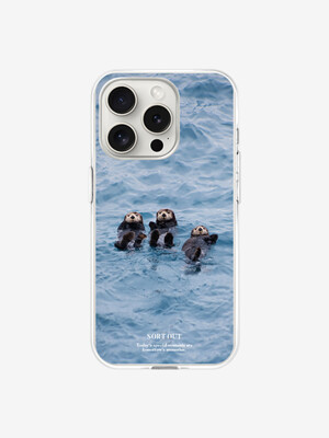 trio sea otter small jelly hard case