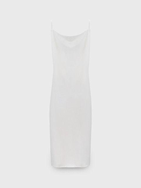 [아치더] (3차)Two Layers Silk Sleeveless Dress - Ivory