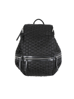 Comby Combi leather Back pack_BLACK