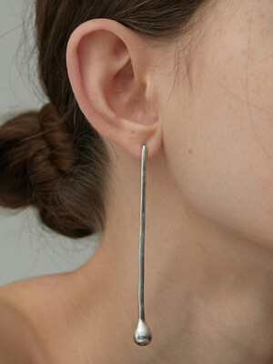 Straight ball earring