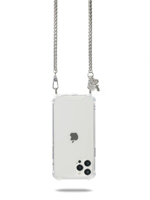 NEW 486 SILVER CHAIN PHONE CASE CROSS