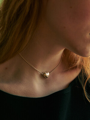 love pierce necklace - silver
