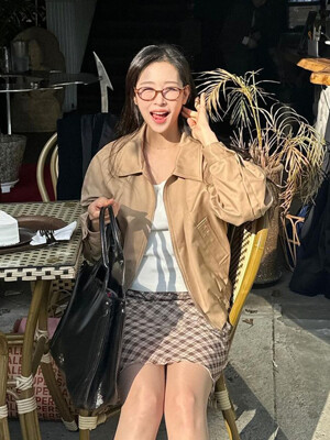 LALU Bomber Jacket(라루)_BEIGE