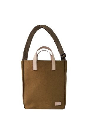 LUCY CANVAS CROSS TOTE MUSTARD