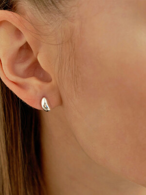 Simple Oval Earring (2color)