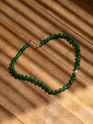 Green Pebble Necklace