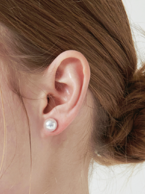 HL22 Big pure lovely pearl earrings