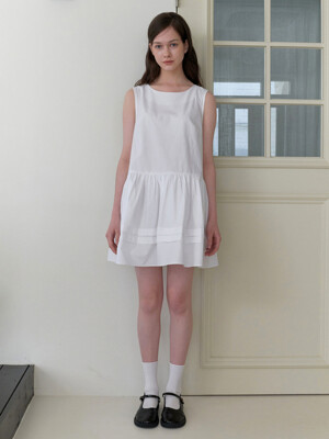 isabel mini dress - white