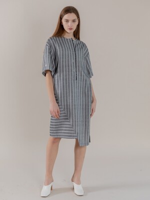 Asymmetric Striped Dress (TESTS15)