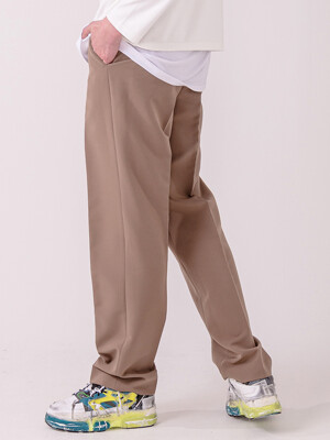 SEMI WIDE HALF BENDING SLACKS-MK