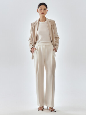 [Drama Signature] Pleated Semi-Wide Trousers_5color