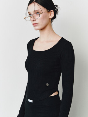 AS SQUARENECK T [BLACK]