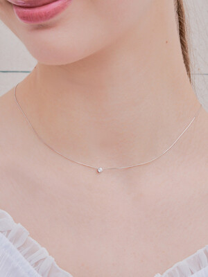 whisper cubic necklace