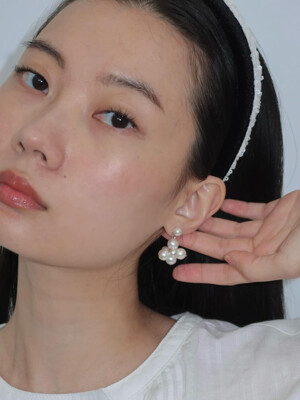 [단독]Pearl Bloom Earrings