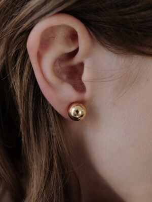 [silver925] TB016 gold ball earrings