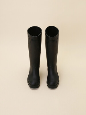Heart long rain boots(black)_DG3CM24302BLK