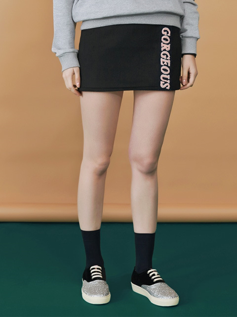 gorgeous mini skirt_black