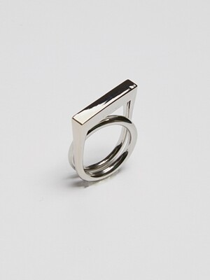 Square Inner Twisted Ring_Silver