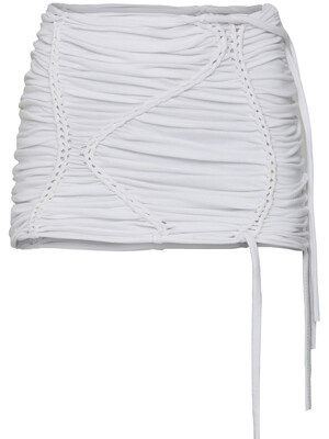 Handmade Twisted Skirt (FL-236_White)