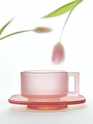 [MARDI MERCREDI X ARNO GLASS] CUP AND SAUCER Mardi Blur