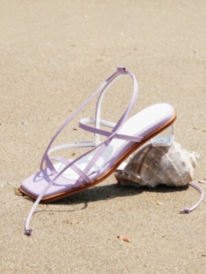 Flip-flop strap sandals Lilac