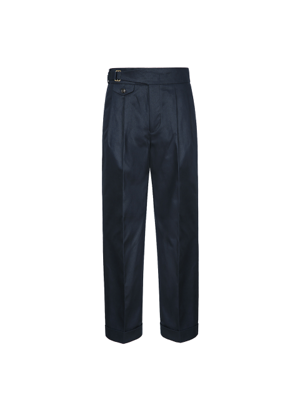 20s Cotton Side Trousers (Navy)
