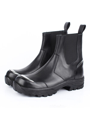 DAVID STONE INFINITY CHELSEA BOOTS (silver)