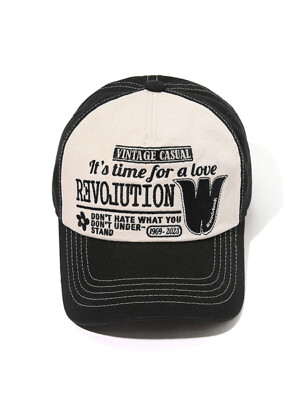 Revolution 5-Pannel Cap Black