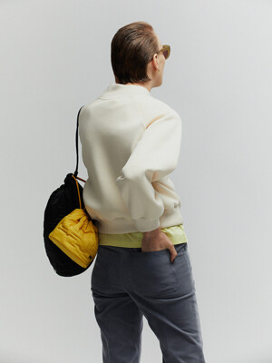 SYMBOL QUILTED MINI TOTE BAG_YELLOW