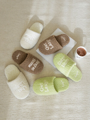 Teddy Room Shoes (3colors)