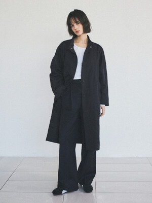 Classic Military Cutting-Line Trench Coat_CTO115(Black Navy)