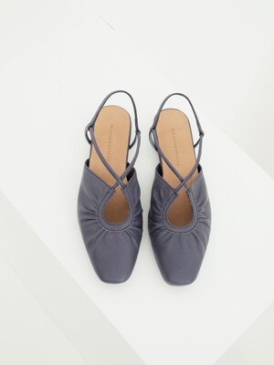 French ballet shoes Navy