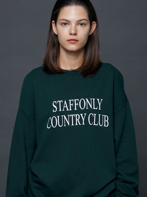 STAFFONLY COUNTRY CLUB SWEATSHIRTS (GREEN)
